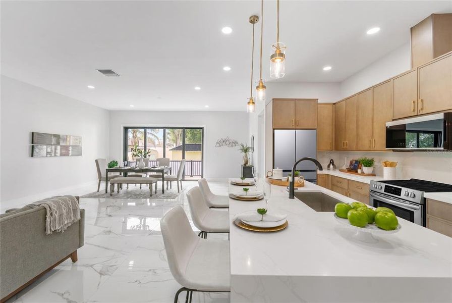 Furnished interior view inside a new home in , Tampa (Image 14).