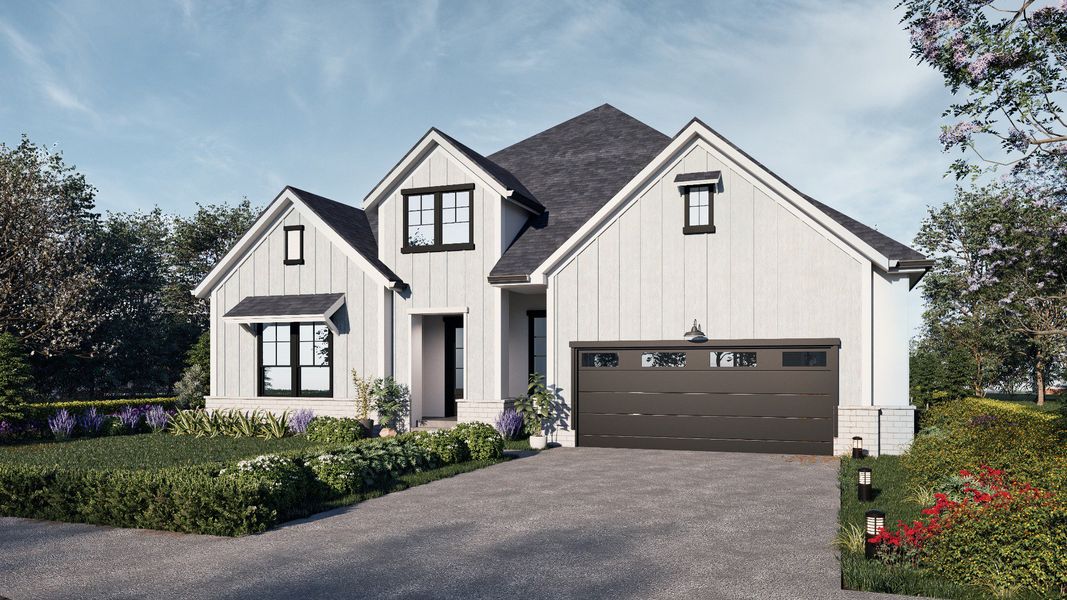 Representative exterior photo of a completed home built from the Burgess by DRB Homes in Marlon's Creek, Spring Hill, TN (Image 23).