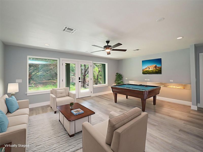 Furnished interior view inside a new home in , Leander (Image 10).