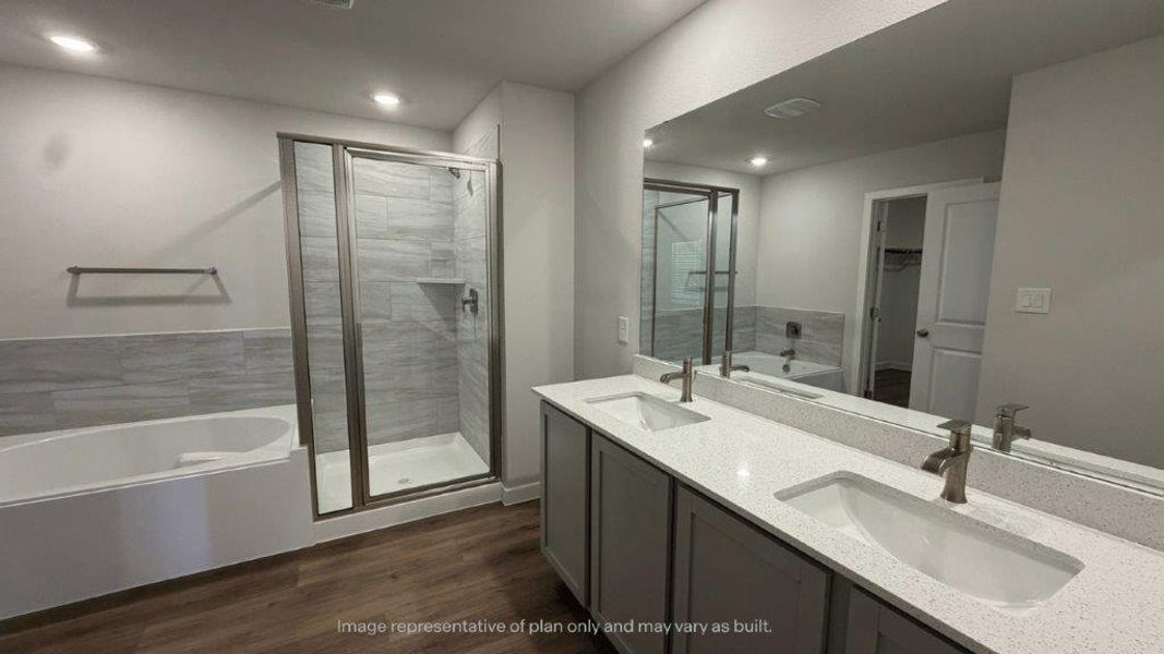 Furnished interior view inside a new home in King's Landing, Corpus Christi (Image 5).