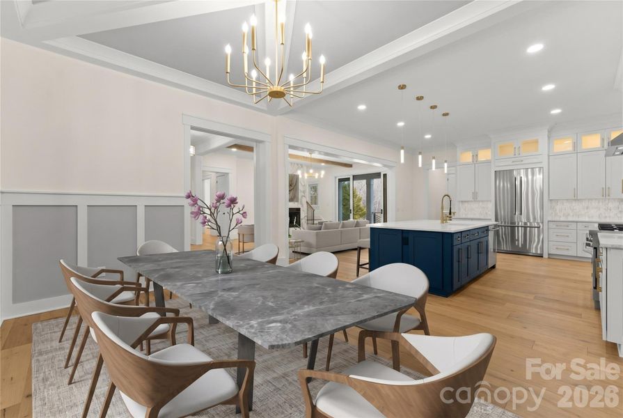Furnished interior view inside a new home in , Mint Hill (Image 26).