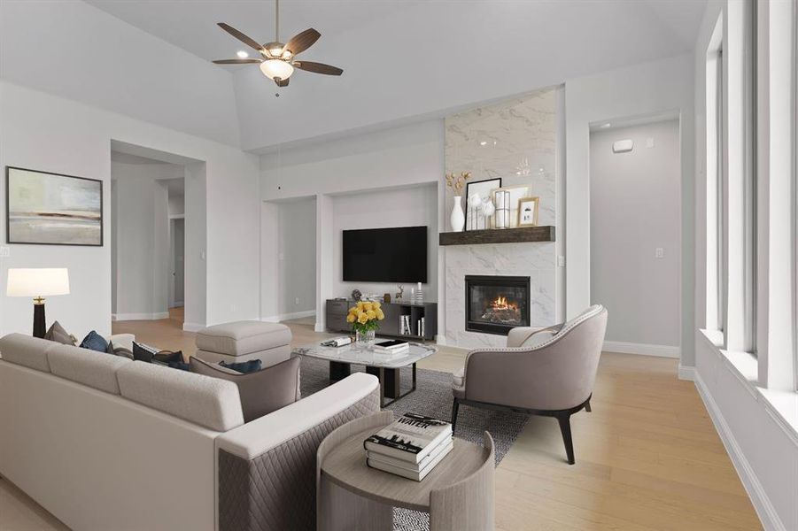 Furnished interior view inside a new home in Windsong Ranch, Prosper (Image 12). Furnished interior view inside a new home in Windsong Ranch, Prosper (Image 12).