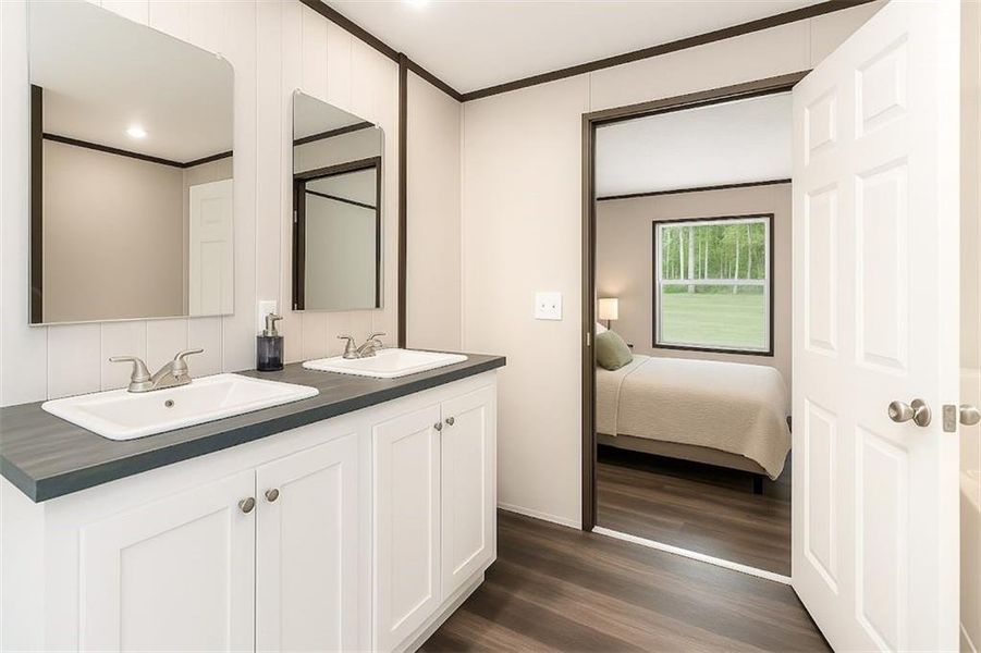 Furnished interior view inside a new home in , Ellijay (Image 38).