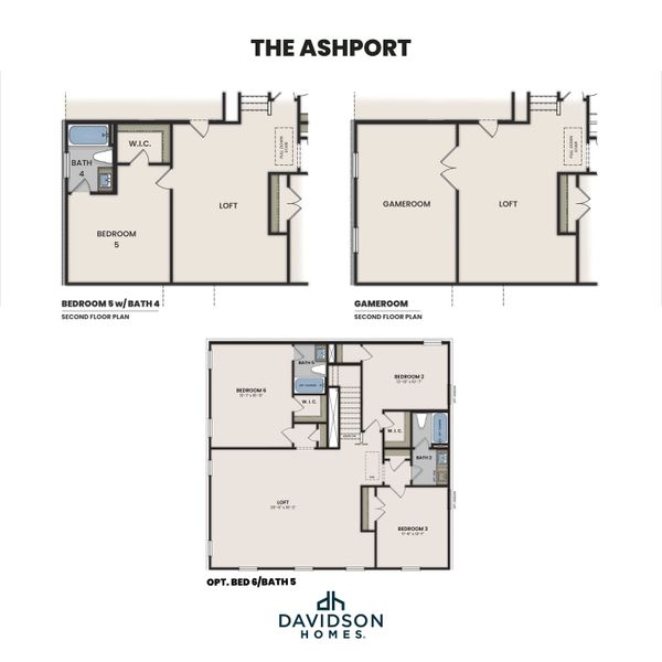 2D floor plan layout for the The Ashport B by Davidson Homes LLC in Saddle Creek Ranch, Cibolo, TX (Image 20).
