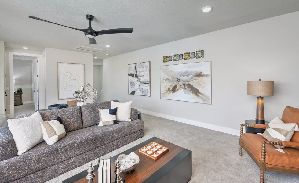 Furnished interior view inside a new home in Waterset, Apollo Beach (Image 38). Furnished interior view inside a new home in Waterset, Apollo Beach (Image 38).
