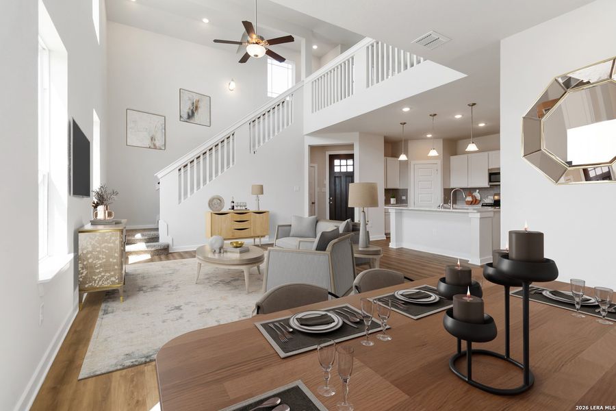 Furnished interior view inside a new home in Hickory Ridge, Elmendorf (Image 4).