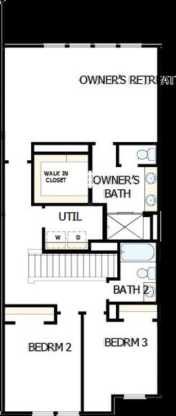 2D floor plan layout of this home in North Creek Village - Townhomes, Huntersville, NC (Image 3). 2D floor plan layout of this home in North Creek Village - Townhomes, Huntersville, NC (Image 3).