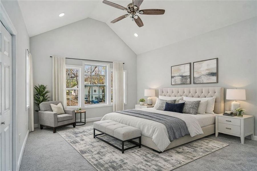 Furnished interior view inside a new home in , Grayson (Image 15).