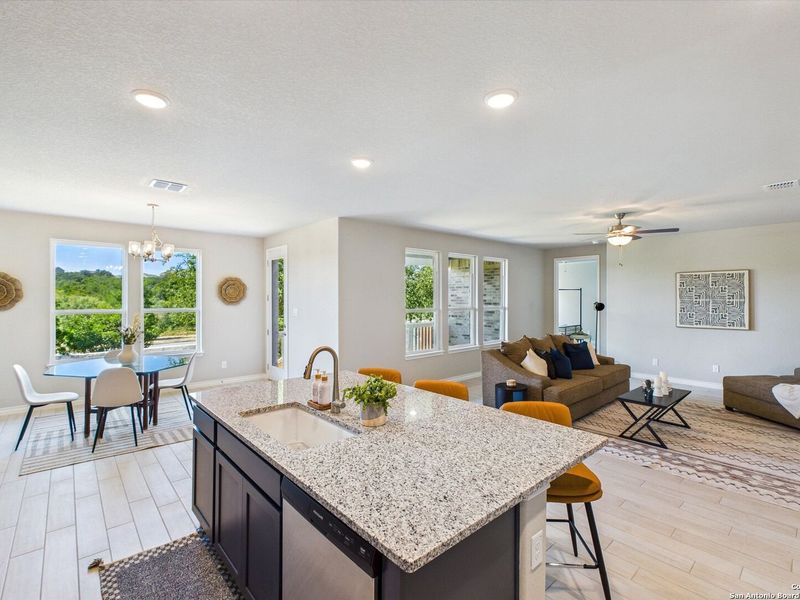 Furnished interior view inside a new home in Ladera, San Antonio (Image 15).