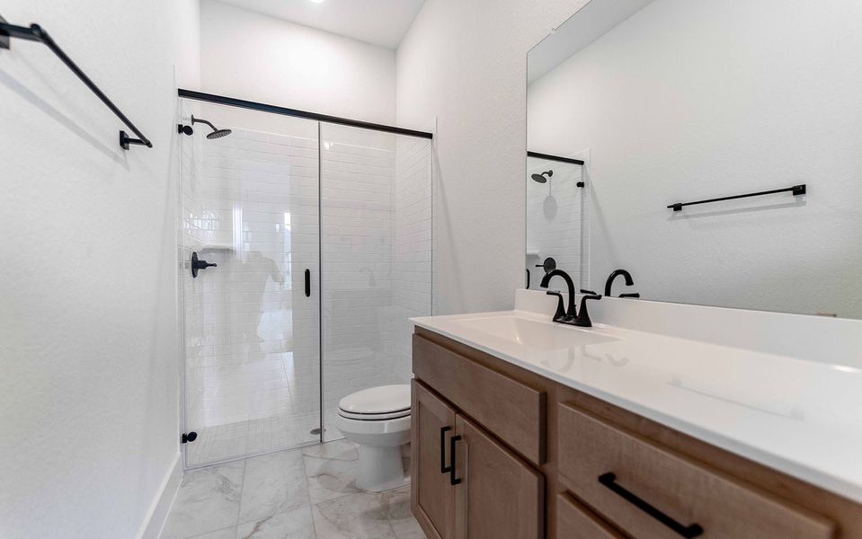 Furnished interior view inside a new home in Westwood, League City (Image 9).