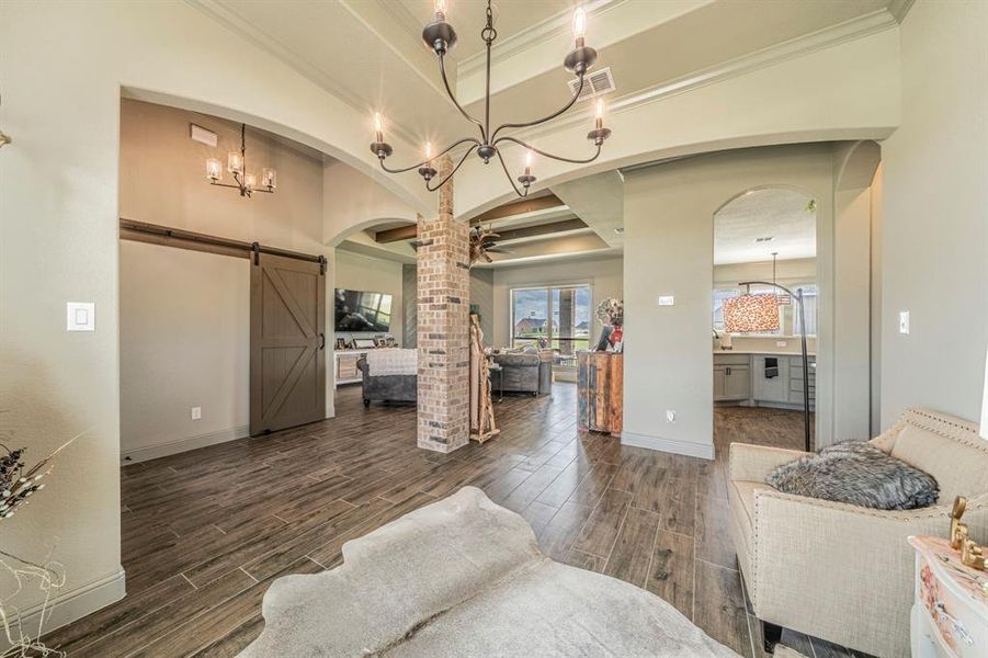 Furnished interior view inside a new home in , Weatherford (Image 17).