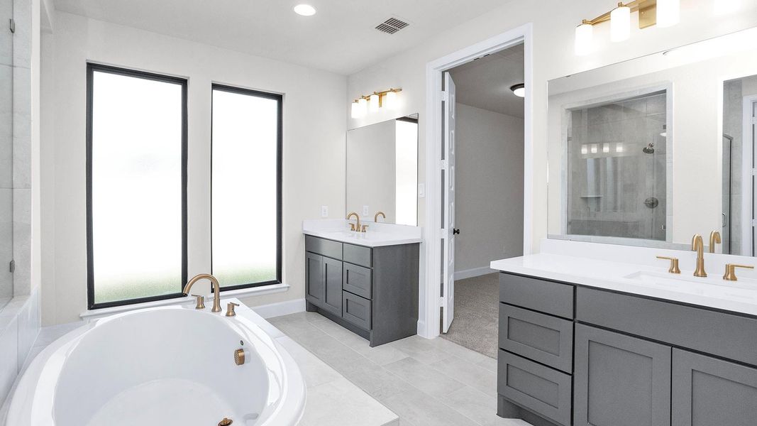 Furnished interior view inside a new home in Escondido 80', Magnolia (Image 5).