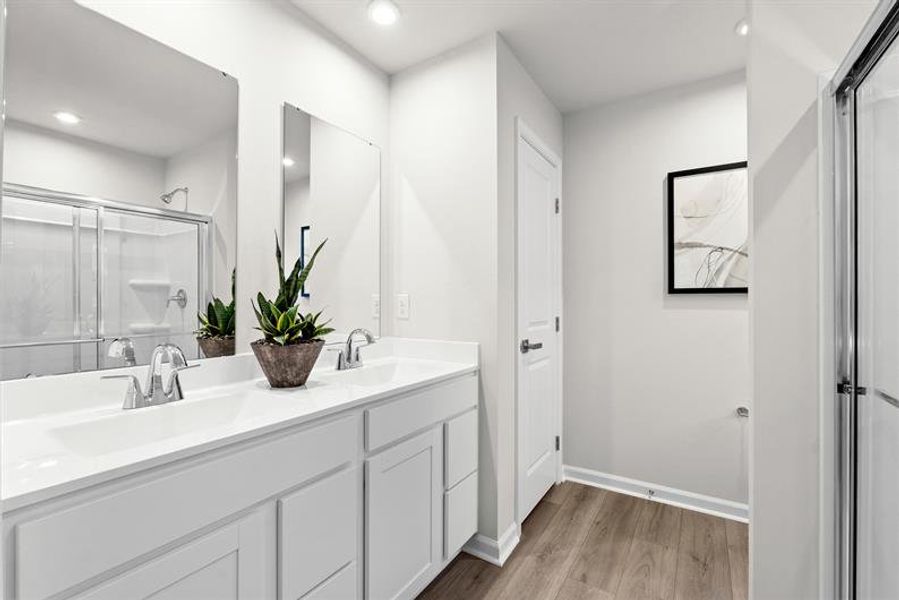 Representative furnished interior of a home built from the Fairview by Ryan Homes in Oakwood Trace, Fairburn (Image 28).