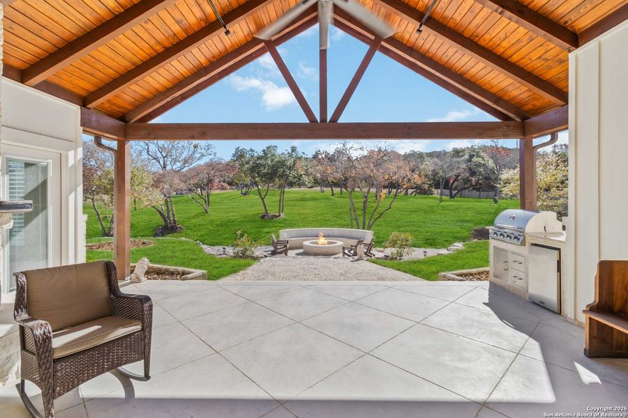 Exterior details and patio area of a home in , Boerne (Image 24).