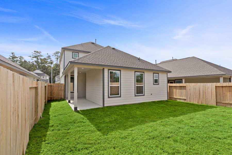 Exterior details and patio area of a home in Cypresswood Landing, Humble (Image 4). Exterior details and patio area of a home in Cypresswood Landing, Humble (Image 4).