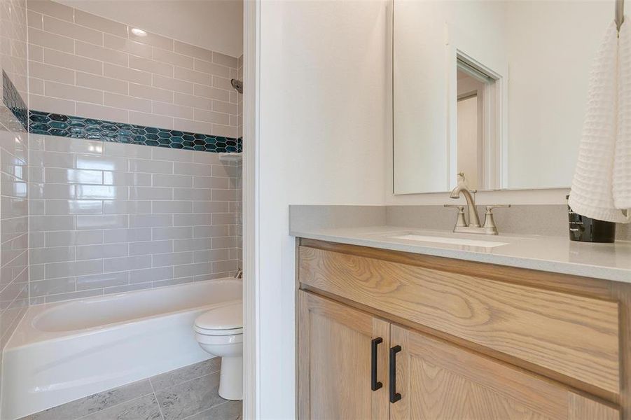 Furnished interior view inside a new home in Aledo Heights, Aledo (Image 15). Furnished interior view inside a new home in Aledo Heights, Aledo (Image 15).