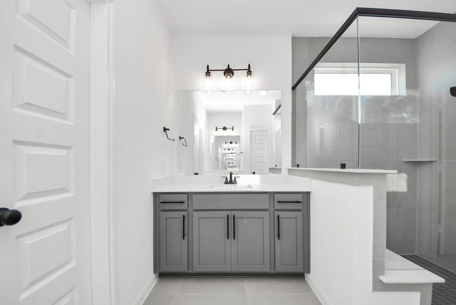 Furnished interior view inside a new home in Elyson, Katy (Image 8).