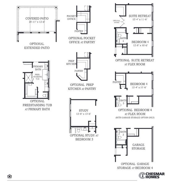2D floor plan layout for the Lauren by Chesmar Homes in The Highlands, Porter, TX (Image 2). 2D floor plan layout for the Lauren by Chesmar Homes in The Highlands, Porter, TX (Image 2).