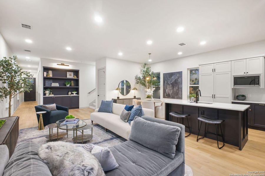 Furnished interior view inside a new home in , San Antonio (Image 6).