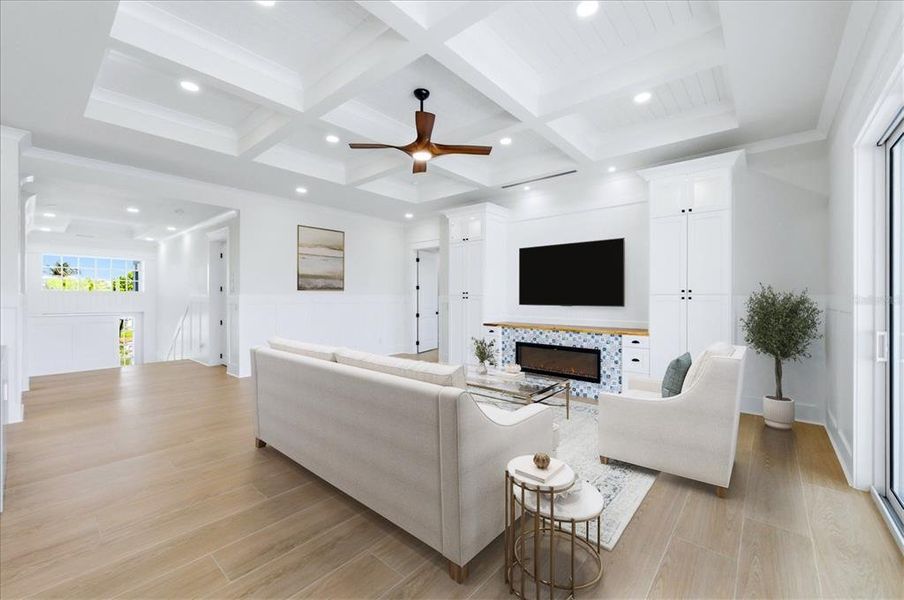 Furnished interior view inside a new home in , Placida (Image 5).