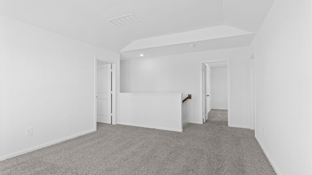 Representative unfurnished interior of a home built from the Florence by D.R. Horton in Riverwood Ranch, Angleton (Image 14). Representative unfurnished interior of a home built from the Florence by D.R. Horton in Riverwood Ranch, Angleton (Image 14).