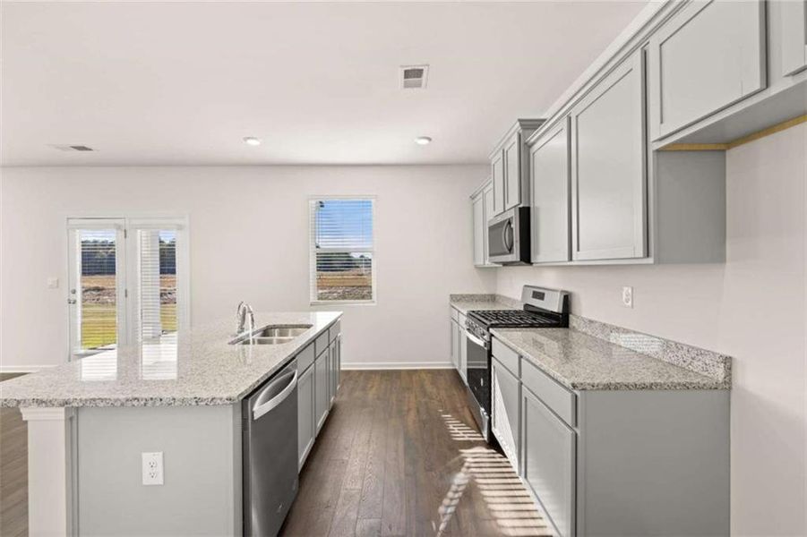Furnished interior view inside a new home in Jackson Landing, Jefferson (Image 9).