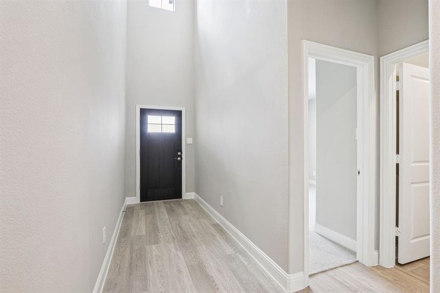 Spacious, unfurnished interior of a new home in Parks at Foster Crossing - Premier Series, Anna (Image 25). Spacious, unfurnished interior of a new home in Parks at Foster Crossing - Premier Series, Anna (Image 25).