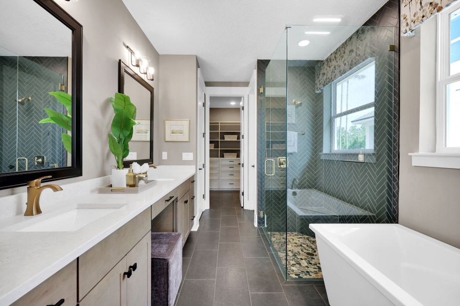 Representative furnished interior of a home built from the The Cypress by Providence Homes (Florida) in Reflections at Nocatee, Nocatee (Image 56).