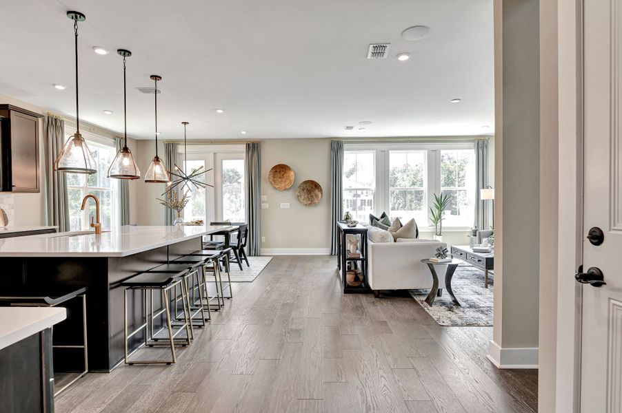 Kitchen with center island Kitchen with center island