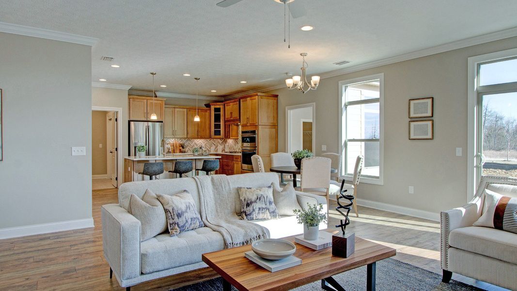 Representative furnished interior of a home built from the Capri by Epcon Communities in The Fairways at Eden, Eden (Image 8). Representative furnished interior of a home built from the Capri by Epcon Communities in The Fairways at Eden, Eden (Image 8).