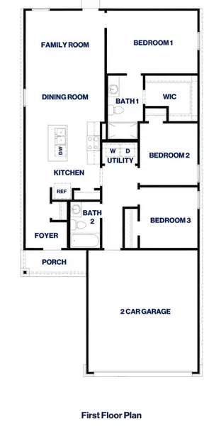 2D floor plan layout of this home in Silverthorne, Conroe, TX (Image 3).