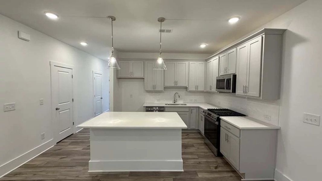 Kitchen featuring Milan Collection Finishes Construction Progress