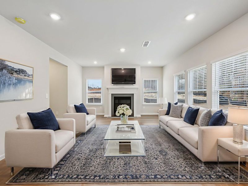 Furnished interior view inside a new home in Northwoods at Mirror Lake, Villa Rica (Image 3).