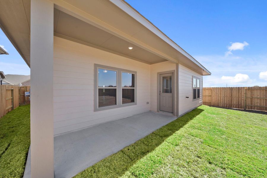 Exterior details and patio area of a home in Cypress Green, Hockley (Image 3). Exterior details and patio area of a home in Cypress Green, Hockley (Image 3).