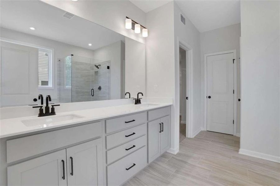 Furnished interior view inside a new home in The Paddocks at Doc Hughes, Buford (Image 10).