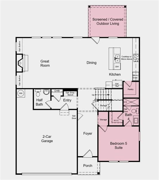 2D floor plan layout of this home in Auburn Glen, Dacula, GA (Image 3). 2D floor plan layout of this home in Auburn Glen, Dacula, GA (Image 3).