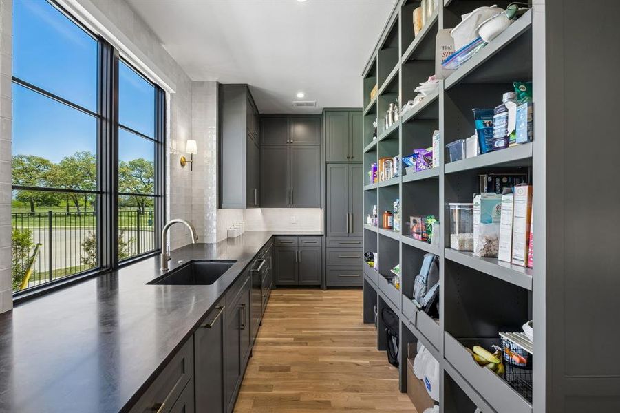 Designed with a second dishwasher to handle heavy meal prep and cleanup efficiently, spacious countertops  perfect for preparing meals and keeping the cleaning area discreet and out of sight.