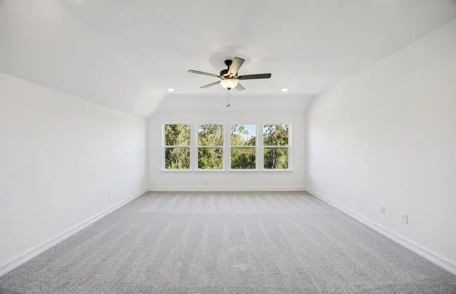 Large windows in upstairs game room Large windows in upstairs game room