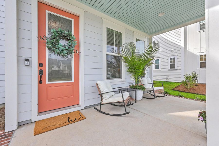 Exterior details and patio area of a home in , Summerville (Image 3). Exterior details and patio area of a home in , Summerville (Image 3).