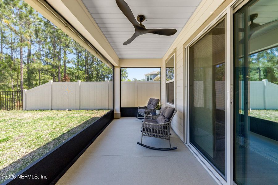 Exterior details and patio area of a home in Copper Ridge, Jacksonville (Image 4).