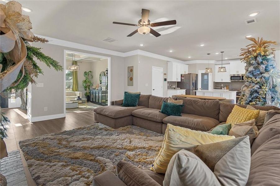 Furnished interior view inside a new home in Enclave at Brookside Crossing, Auburn (Image 16).