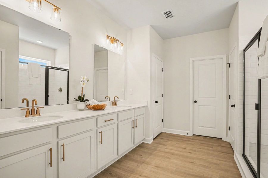 Furnished interior view inside a new home in Blue Heron Retreat, Little River (Image 19).