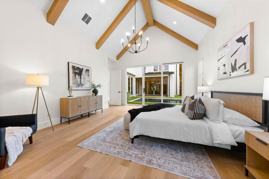 Furnished interior view inside a new home in , Dallas (Image 8).