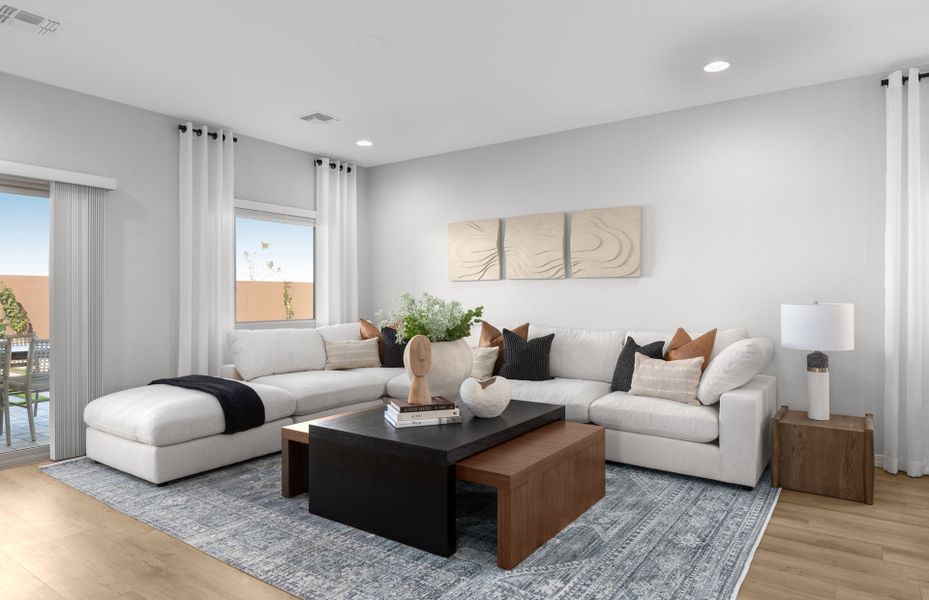 Representative furnished interior of a home built from the Vervain by Pulte Homes in Hayden Estates, Buckeye (Image 15).