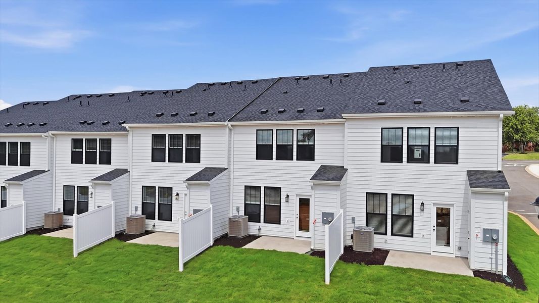 Exterior details and patio area of a home in Gresham Station, Simpsonville (Image 3).