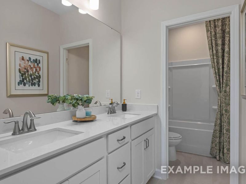 Furnished interior view inside a new home in Sage on North Main, Wake Forest (Image 10).