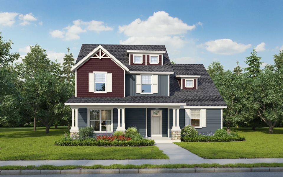 Representative exterior photo of a completed home built from the Wills by Heritage Towne in Heritage Towne, Midlothian, TX (Image 8).