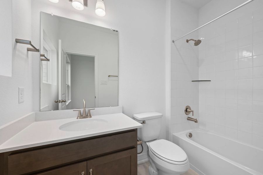 Private bath. Note: Sample product photo - actual exterior and interior selections may vary by homesite