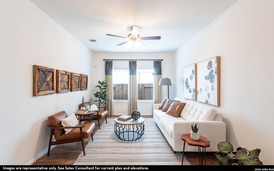 Furnished interior view inside a new home in Willow View, Converse (Image 4).