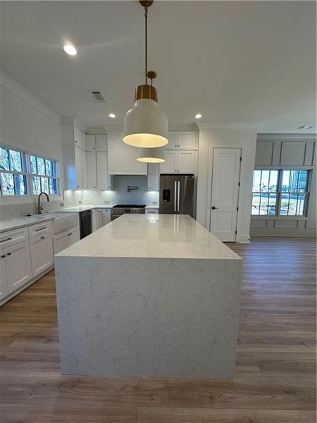 Furnished interior view inside a new home in Skyview On Broad, Sugar Hill (Image 8).